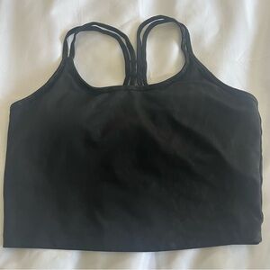 Calvin Klein Performance Black Animal Print Longline Sports Bra Womens Large